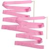 POPETPOP 2 Pezzi Nastro da Ginnastica Ritmica Rosa, Manico in Legno | Facile da Imparare, per Allenamento Ginnico, Pezzo in Seta, Adatto a Ragazzi