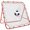 AVRONBZ Porta di rimbalzo da calcio, 100 x 100 cm, parete di rimbalzo Kickback, dispositivo di allenamento portatile per allenamento di pass e tiro in giardino