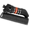 ECMQS Biciclette, lucchetti di sicurezza pieghevoli, colore nero