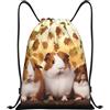 Anceky Zaino con coulisse, borsa da palestra con coulisse, molti animali, borsa da nuoto per uomo e donna