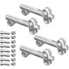 Generico Cycling Mudguard Bracket, 4 Piece Universal Aluminum Alloy Mounting Set | Bicycle Modification Accessory for Rear and Front Tires, Extension Fixing, Screws, Clamps, Holders, and Cycling Repairs.
