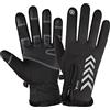 AMONIDA Invernali Impermeabili, Antiscivolo a Intere | Traspirante, touch screen, resistente al freddo, ideale per ciclismo, corsa, sport all\'aria aperta