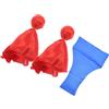 VALICLUD Set di Bandierine per Calcio Sacchetti di Precisione Poliestere, per Allenamenti e Campo da Calcio, Include Borsa per Arbitri Rossa e Blu