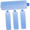 Abaodam Confezioni da 4 Pezzi Reusable Ice Pack per Ghiacciaia con Coperchio, Blu, Leggero, per Cooler Packs,