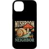 Mushroom Snail Forest Neighbor Custodia per iPhone 14 Plus Fungo Vicino Lumaca Foresta Natura Amante