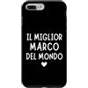 divertente e originale per ogni Marco Custodia per iPhone 7 Plus/8 Plus Il Miglior Marco del Mondo Divertente | Regalo per Marco