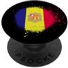 Urban Flag Studio Vernice spray con bandiera Andorra PopSockets PopGrip Adesivo
