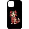 Merry Christmas Wrap Ribbon Bow Stars Xm Custodia per iPhone 13 Carta da regalo con Labrador Retriever Lab Candy Cane