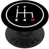 Car Gearbox Stick Drive Fashion (4 Speed Auto manuale cambio manopola modello icona (4 velocità) PopSockets PopGrip Adesivo