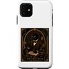 Black Cat Society Custodia per iPhone 11 Il Professor Black Cat Art Deco Murder Mystery