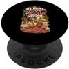 Regalo per la festa della mamma con fila My Home is my Yarn Studio fibra artista lavoro a maglia PopSockets PopGrip Adesivo