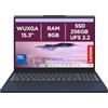 Lenovo Chromebook Plus - Notebook 15.3 IPS, Processore Intel Core 3 N355, 256 GB UFS 2.2, RAM 8 GB, ChromeOS, Cosmic Blue