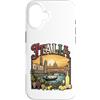 Lakelandwholesale1 Shirt Company Custodia per iPhone 16 Italia Vintage Travel Monumenti Venezia Gondola Firenze