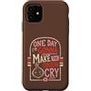 Retro Food Humor Custodia per iPhone 11 Divertente citazione di cucina One Day Im Gonna Make Onion Cry