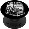 CRAZEELEBAH SUNDA COLUGO INC FUNNY SUNDA COLUGO BADGER ANTI COMPORTAMENTO SOCIALE ATTIVATO PopSockets PopGrip Adesivo