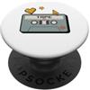 Retro Tech Aesthetic Cassette Computing Cassetta Retro Computing 90s Tech Throwback PopSockets PopGrip Adesivo
