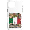 Lakelandwholesale1 Shirt Company Custodia per iPhone 16 Pro Max Bandiera italiana Punti di riferimento Spaghetti Gondola Scooter Italia