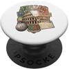 Lakelandwholesale1 Shirt Company Italia Roma Capitale Colosseo Vintage Travel Badge Graphic PopSockets PopGrip Adesivo