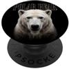 Majestic Polar Bear Face Wildlife Nature Orso polare con volto artico selvatico natura animale orso PopSockets PopGrip Adesivo