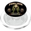 Umorismo Rana Powerlifting Rana Divertente che Solleva Pesi per Appassionati di Fitness PopSockets PopGrip per MagSafe