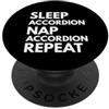 Accordion Player Music Lover Cura del sonno per fisarmonica pisolino ripetuto musicista fisarmonicista PopSockets PopGrip Adesivo