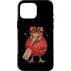 Merry Christmas Wrap Ribbon Bow Stars Xm Custodia per iPhone 16 Pro Max Kiwi Bird Candy Cane Carta Regalo Agrifoglio Pigna