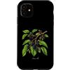 The Botany Bureau Custodia per iPhone 11 Illustrazione della pianta di gelso Morus alba