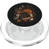 Halloween in October Libro magico della zucca di Halloween della strega spettrale PopSockets PopGrip per MagSafe