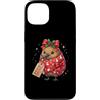 Merry Christmas Wrap Ribbon Bow Stars Xm Custodia per iPhone 13 Kiwi Bird - Carta da regalo con pupazzo di neve e agrifoglio