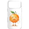 Cute Orange Fruit for Children Kids & Ad Custodia per iPhone 17 Pro Max Arancio con Cuore Grafico Cuore Simbolo Acquerello