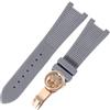ROUHO Impermeabile Gomma Cinturino Orologio 25mm Morbido Silicone Ricambio Orologio Polsino per Patek Philippe Nautilus 5711 5712