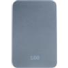 Grundig Powerbank magnetico da 5000 mAh, con ricarica wireless da 15 W, caricatore con USB-C e display indicatore per smartphone e batteria, grigio, 10,5 x 6,9 x 1 cm
