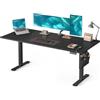 SONGMICS Scrivania Regolabile in Altezza Elettrica, 180 x 80 cm, Scrivania Elettrica, Tavolo con Memoria per 4 Altezze, Porta USB-C, Nero Inchiostro LSD138BZ01