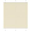 vidaXL Tenda Plissettata Crema 120x100 cm Larghezza Tessuto 119,4 cm
