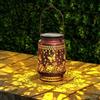 MALUX Lanterna solare a farfalla per esterni, IP44, impermeabile, con luce LED bianca calda, portatile, senza fili, per giardino, regalo perfetto per donne, mamme