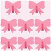CREATCABIN 8 Gancio Appendiabiti A Fiocco Gancio Parete Fiocco Rosa Acceso Metallo Adesivo Decorativo per Appendere Chiavi Borse Cappotti Cappelli Asciugamani Vestiti Soggiorno Casa 4x4.6cm