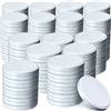 KADAX Coperchio a vite fi82 mm x 200 pz, set di coperchi twist-off in metallo, coperchi di ricambio per barattoli da conserva, con 6 denti di chiusura per vasetti e barattoli (bianco)