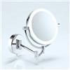 Libaro Modena Specchio Ingranditore da Parete a LED - Specchio Trucco Girevole a 360° con Dimmer, Luce Naturale e Ingrandimento per Make-up e Rasatura (3x / 7x)