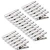 Starvast 80 mollette in acciaio inox, resistenti mollette in acciaio inox con morbido cuscinetto antiscivolo bianco per asciugamani, calze, biancheria intima e abbigliamento