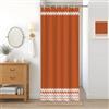Uiiooazy Tenda da Doccia Antimuffa 90x180cm Terracotta Boho Chic Arancione