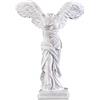 QOTSTEOS Statua della vittoria alata di Samotracia, statua della dea greca, in resina, ornamento da scrivania per casa, ufficio (bianco, taglia: S)
