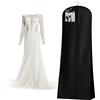 Tigerkinwit Custodia Porta Abito da Sposa 72 Traspirante Custodia Porta Abiti Copriabiti Antipolvere per Abiti da Sposa Abiti da Sera Cappotti Lunghi 180 x 80 x 22cm (Nero)