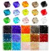 BALABEAD Perline biconiche sfaccettate in cristallo da 4 mm per la creazione di gioielli, perline fai da te per collane, 15 colori misti in scatola (totale 1500 pezzi)