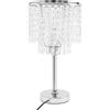 Wulimasun Lampada da Comodino in Cristallo,Lampada da tavolo a Led in cristallo 220 V E27 con interruttore a pulsante, per soggiorno, camera da letto, sala da pranzo