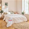 DREAMWAY Piumino Estivo 200x220 cm - Leggero in Microfibra - Antiacaro | Imbottitura 150 g/m² in Fibra Cava - Trapunta Sottile Microfibra - Letto Singolo e Matrimoniale - Bianco, Lavabile