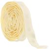 Rebower 2 Iarde Nastro di Plastica Con Bottoni Automatici, Tessuti per Tappezzeria per Cucire, Chiusura in Poliestere, [Per Cucire Tessuti, Progetti Fai Da Te] - Beige / 18mm