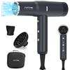 PARWIN PRO BEAUTY Asciugacapelli Asciugatura Rapida Professionale, Motori Senza Spazzole a Basso Rumore con 110,000RPM&2000W, ionica capelli dryer distribuzione uniforme di calore nero