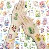 KASESSS 18 Pezzi Animali Adorabili Tatuaggi Temporanei, Tatuaggi per Bambini, Glitter Tatuaggis Finti, Colorato Tattoo Temporanei, Festa Tatuaggis temporanei Donna per Concerti Rave Festa Compleanno