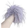 TERNCOEW Polsini per capelli piumati Accessori in tessuto traspirante per le donne Scrunchies leggeri per lo styling quotidiano Partito Abbellimento della piuma