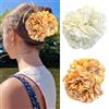 XFSRG 2 Pezzi Fermaglio Capelli Fiore Mollettone a Forma di Fiore Hawaiano Mollette Fiori per Hawaii Fermagli per Hawaiani Plumeria Accessori Capelli Donna Ragazza (B)